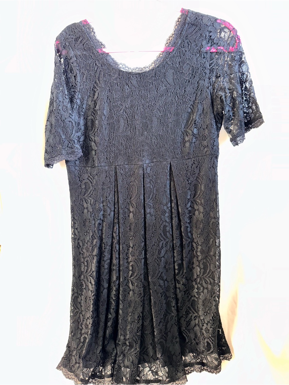 Motherhood Maternity Black Lace Midi Dress